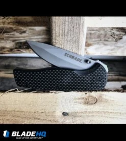Schrade Folding Knife Black Folding Knife (3.375" Bead Blast) SCH403 -Schrade Knife Shop schrade folding cf bb BP 26310 dl 2