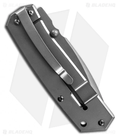 Schrade Drop Point Frame Lock Knife (3.7" Gray Serr) SCH304S 4 Schrade Drop Point Frame Lock Knife (3.7" Gray Serr) SCH304S - Image 2