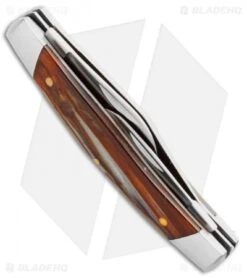 Schrade Imperial Stockman Knife 3.375" Amber Swirl IMP15S -Schrade Knife Shop schrade imperial imp15s side