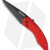 Schrade Landshark Spring Assisted Knife Red Aluminum (3" Black) SCHA9R -Schrade Knife Shop schrade landshark sa red alum black GX 31175 jr
