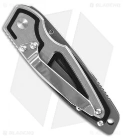 Schrade Layered Liner Lock Knife Gunmetal Gray (2.7" Gray) SCH224 -Schrade Knife Shop schrade layered linerlock SCH224 BHQ 61937 dl back