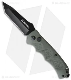 Schrade Extreme Survival Tanto Automatic Knife Green (3.25" Black) SC60ODT