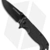 Schrade Drop Point Liner Lock Knife (3.25" Black) SCH001 -Schrade Knife Shop schrade sch001