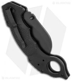 Schrade Folding Knife Karambit Black G-10 (3" Black) -Schrade Knife Shop schrade sch110 side