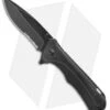 Schrade Drop Point Liner Lock Knife (3.75" Black Serr) SCH501S 1 Schrade Drop Point Liner Lock Knife (3.75" Black Serr) SCH501S -Schrade Knife Shop schrade sch501s serrated drop point
