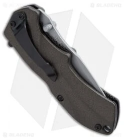 Schrade SCHA7SMBRS Small Spring Assisted Knife Brown (2.5" Bead Blast Serr) -Schrade Knife Shop schrade scha75mbr scha7smbrs side