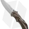 Schrade SCHA7BR Clip Point Spring Assisted Knife Brown (3.25" Bead Blast Plain) -Schrade Knife Shop schrade scha7br 2