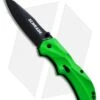 Schrade SCHA7GR Spring Assisted Knife Clip Point Green (3.25" Black)
