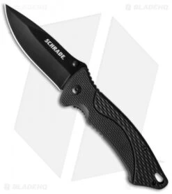 Schrade Fixed Blade & Folding Knife Gift Set (Black) SCHCOM5CP -Schrade Knife Shop schrade two folder cm