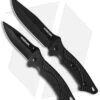 Schrade Fixed Blade & Folding Knife Gift Set (Black) SCHCOM5CP -Schrade Knife Shop schrade two schf29 cm